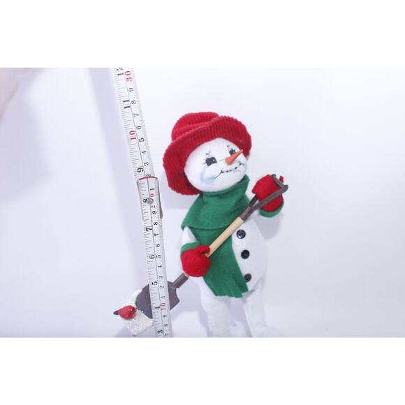 Annalee, Alpine Snowman with a Showel, Soft Figurine, 10", Art Doll, Christmas - Picture 3 of 3